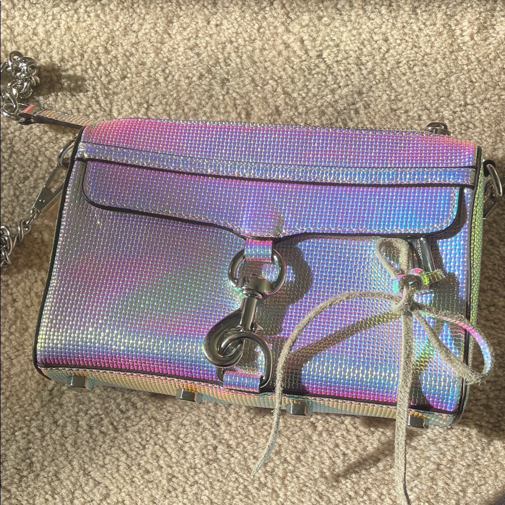 Rebecca Minkoff Iridescent Crossbody Bag with Chain